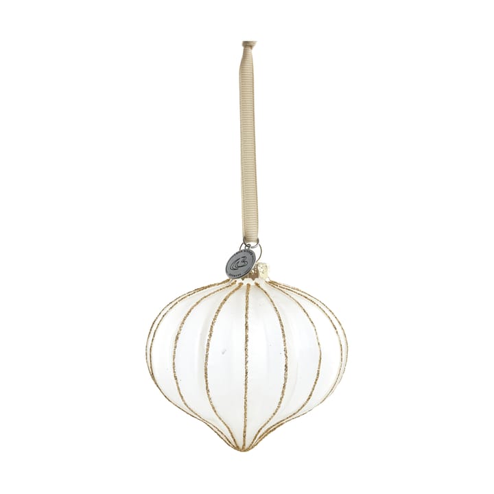 Navina juletrekule 8 cm - White-Light gold - Lene Bjerre