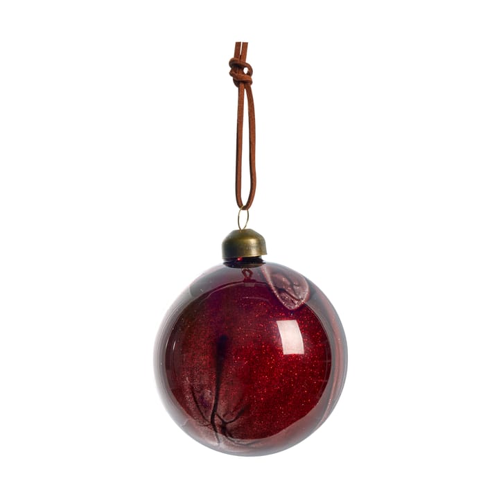 Nosille juletrekule rund Ø 8 cm - Pomegranate - Lene Bjerre