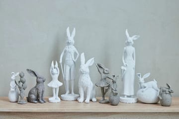 Semina figurin dansende hare 20 cm - Grey - Lene Bjerre