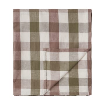 Checked Cotton Linen duk 150 x 250 cm - Olive - Lexington