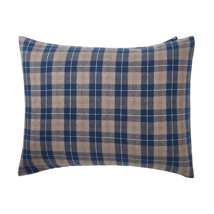 Checked Flanell putevar 50 x 60 cm - Denim blue-beige - Lexington