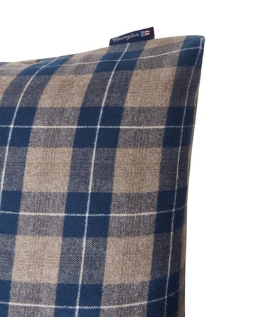 Checked Flanell putevar 50 x 60 cm - Denim blue-beige - Lexington