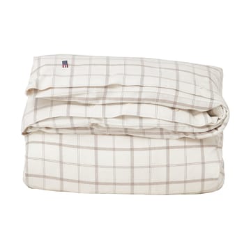 Checked Flannel sengesett 150x210 cm - White-brown - Lexington