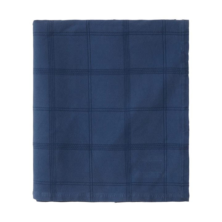 Checked Jacquard sengeteppe 160x240 cm - Denim blue - Lexington