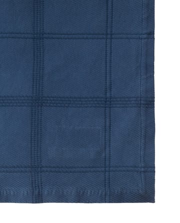 Checked Jacquard sengeteppe 160x240 cm - Denim blue - Lexington