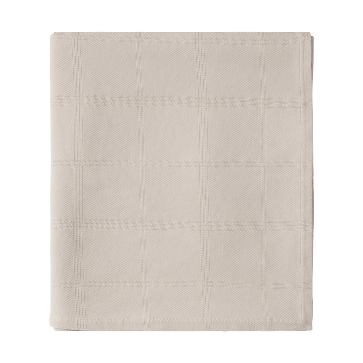 Bilde av Lexington Checked Jacquard sengeteppe 160x240 cm Light beige