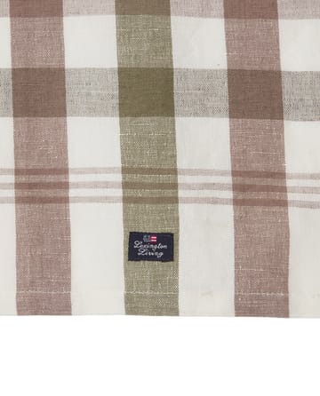 Checked Linen/Cotton kjøkkenhåndkle 50x70 cm - Olive - Lexington