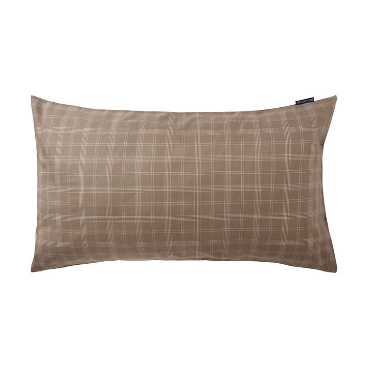 Checked Pin Point Oxford putetrekk 50x90 cm - Brown - Lexington