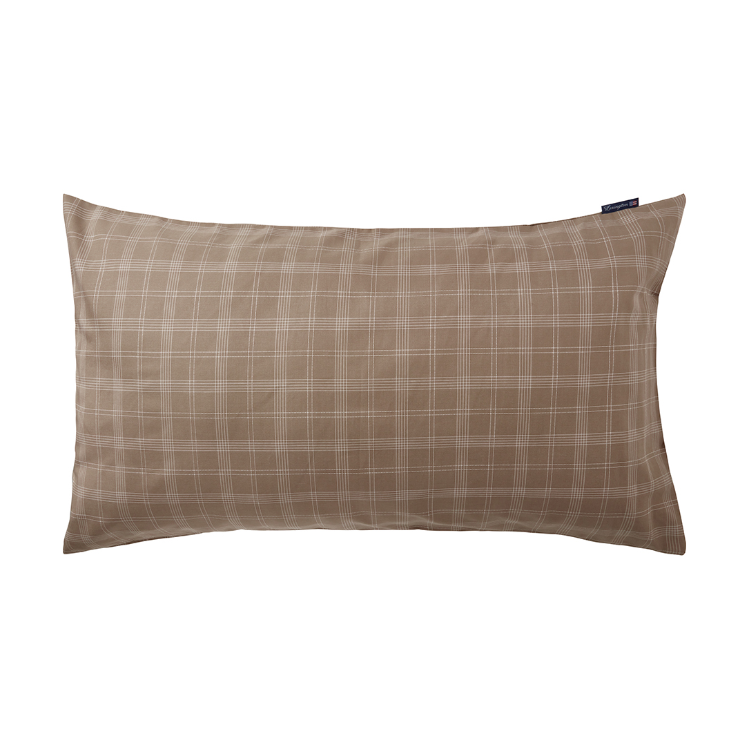 Bilde av Lexington Checked Pin Point Oxford putetrekk 50x90 cm Brown