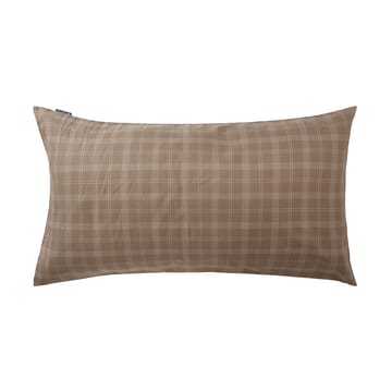 Checked Pin Point Oxford putetrekk 50x90 cm - Brown - Lexington