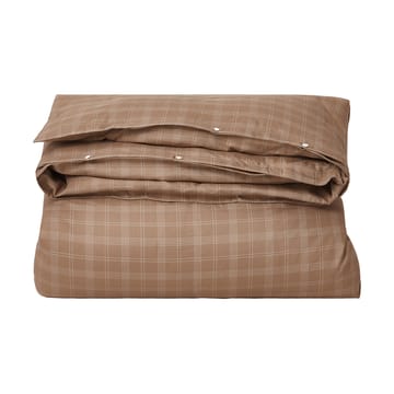 Checked Pin Point Oxford sengesett 150x210 cm - Brown - Lexington