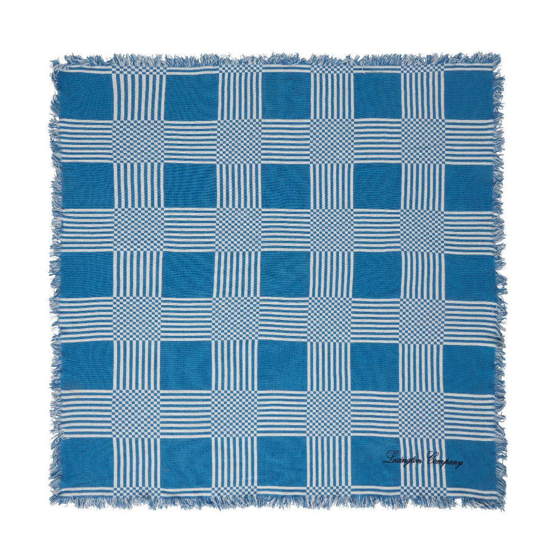 Bilde av Lexington Checked Recycled Cotton piknikkteppe 150x150 cm Blue