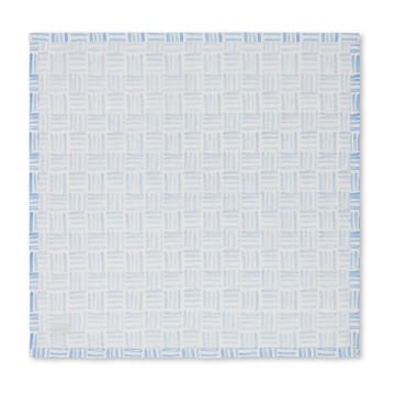 Graphic Printed Cotton serviett 50 x 50 cm - Blue-White - Lexington