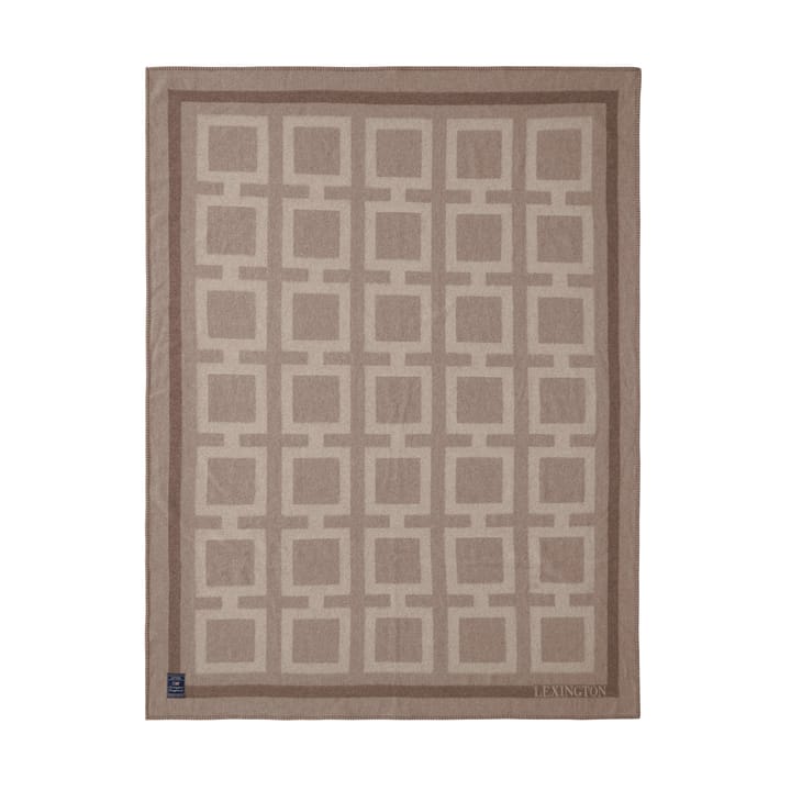 Graphic Recycled ullpledd 130x170 cm, Light beige Lexington