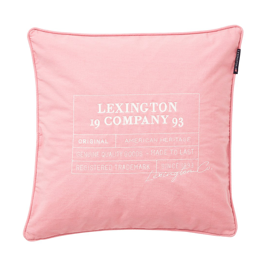 Bilde av Lexington Logo Organic Cotton Canvas putetrekk 50x50 cm Pik