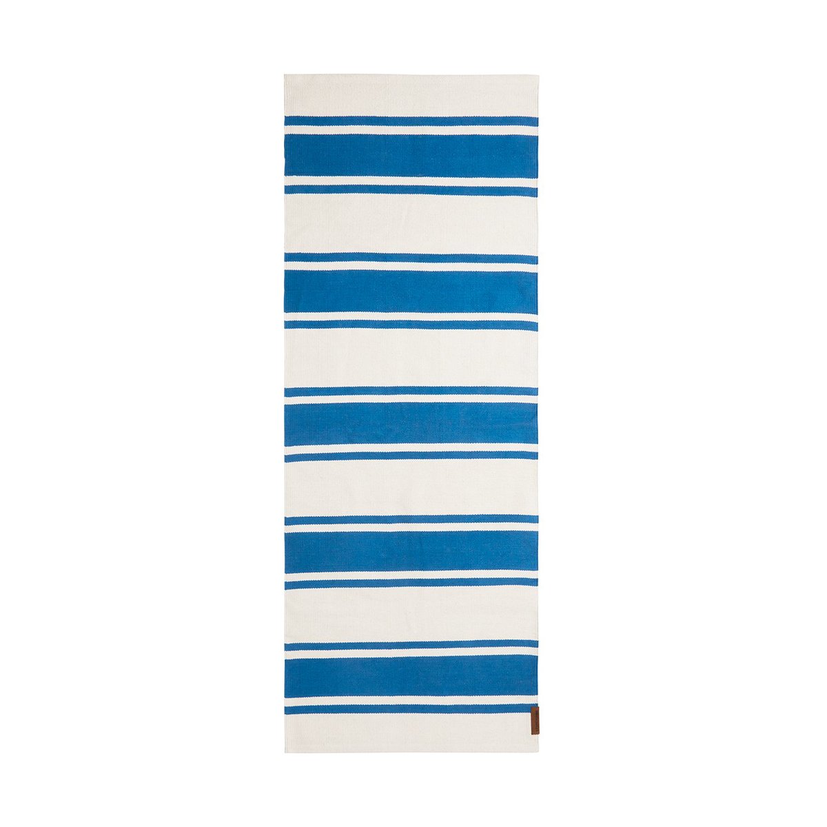 Bilde av Lexington Organic Striped Cotton gangteppe 80x220 cm Blue-white