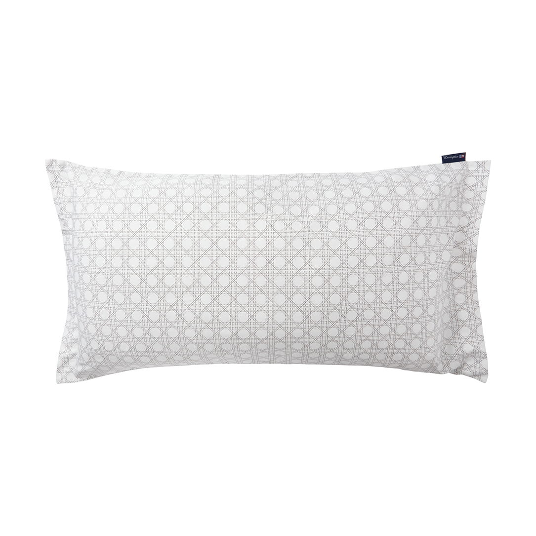 Bilde av Lexington Rattan Printed putevar 50x90 cm White