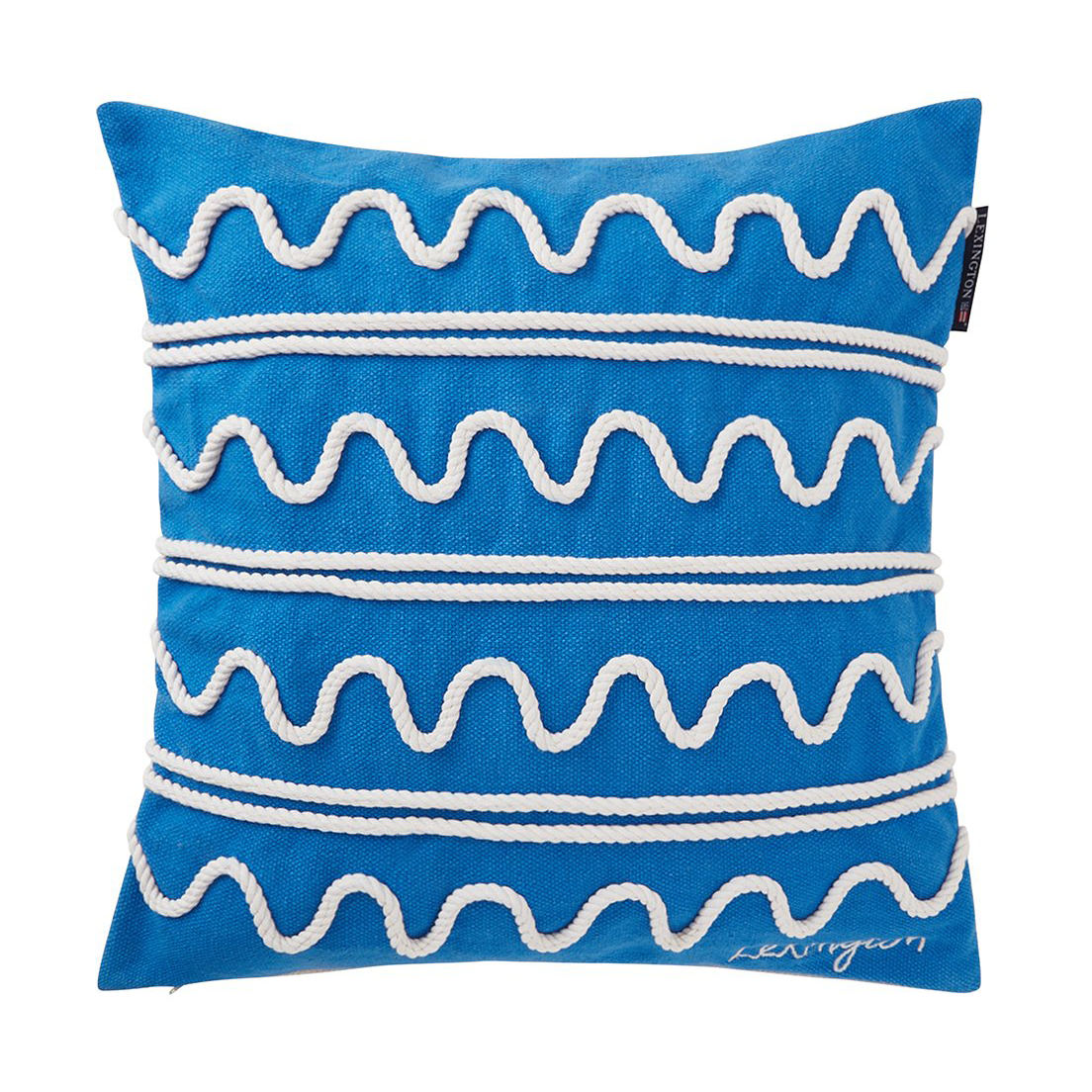 Bilde av Lexington Rope Wave Cotton Canvas putetrekk 50x50 cm Blue