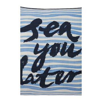 Sea You Later Cotton Canvas putevar 50 x 50 cm - White-blue - Lexington