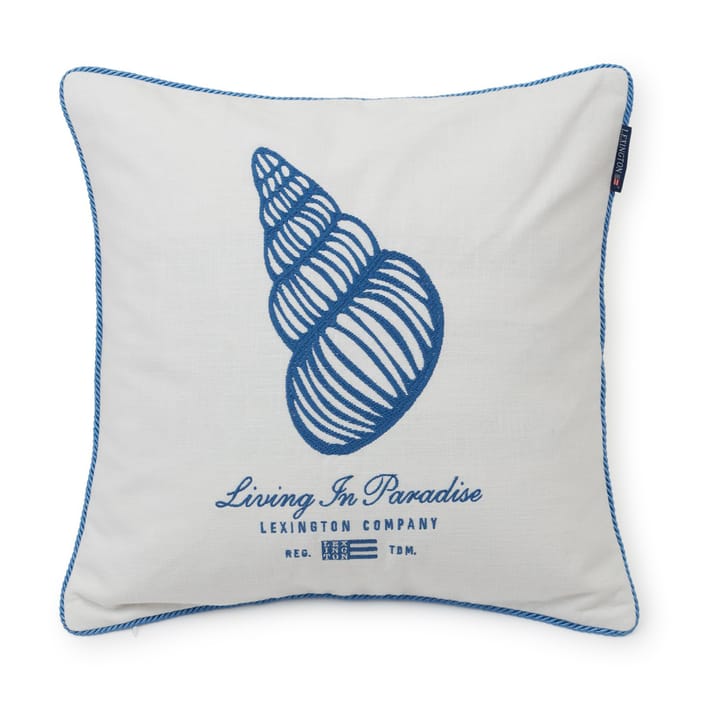 Seashell Cotton Canvas putevar 50 x 50 cm, White-blue Lexington