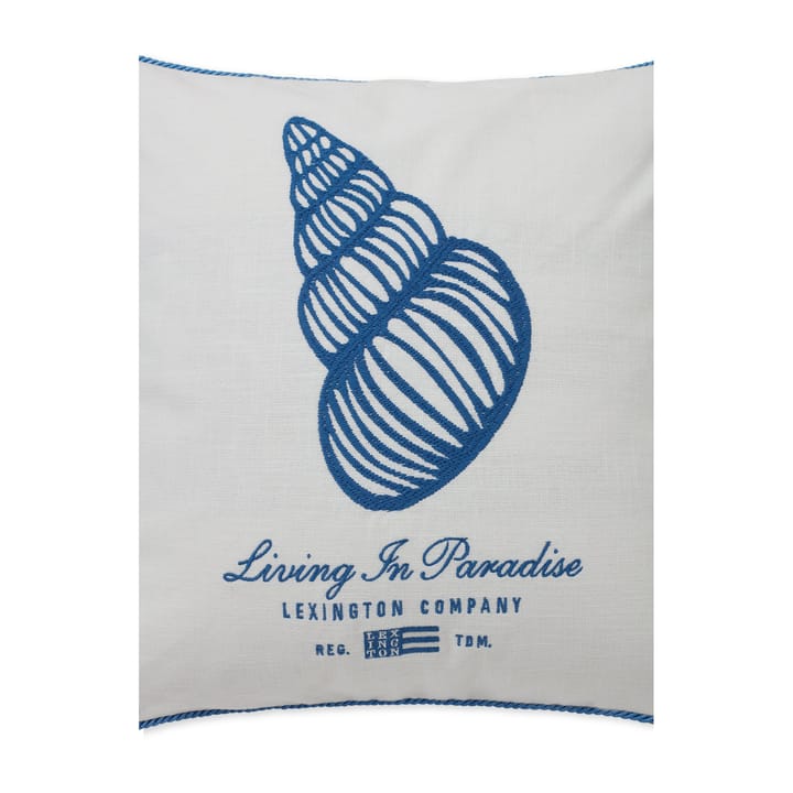 Seashell Cotton Canvas putevar 50 x 50 cm, White-blue Lexington