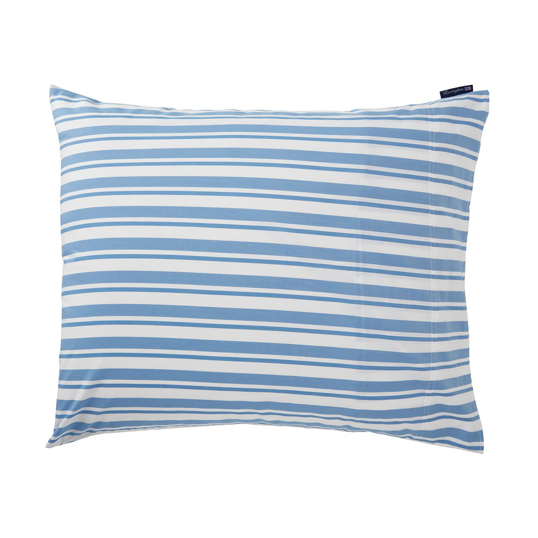 Bilde av Lexington Striped Cotton Poplin putevar 50 x 60 cm White-blue