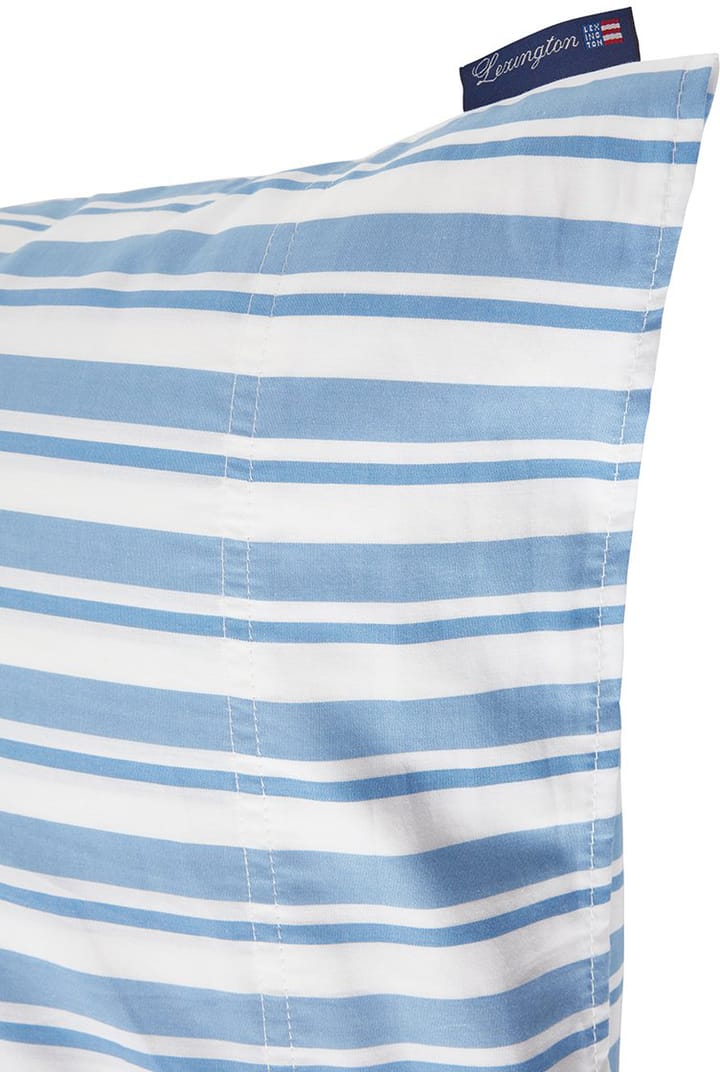 Striped Cotton Poplin putevar 50 x 60 cm, White-blue Lexington