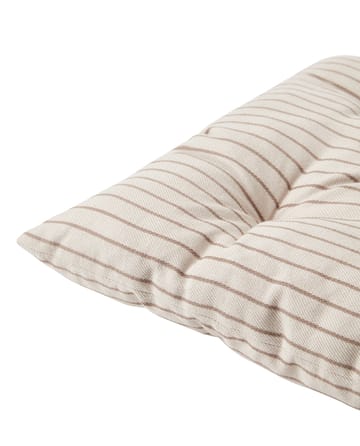 Striped Recycled Cotton sittepute 40x40 cm - Beige - Lexington