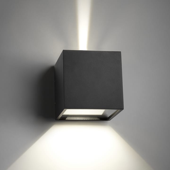 Cube XL Up/Down vegglampe, Black, LED Light-Point