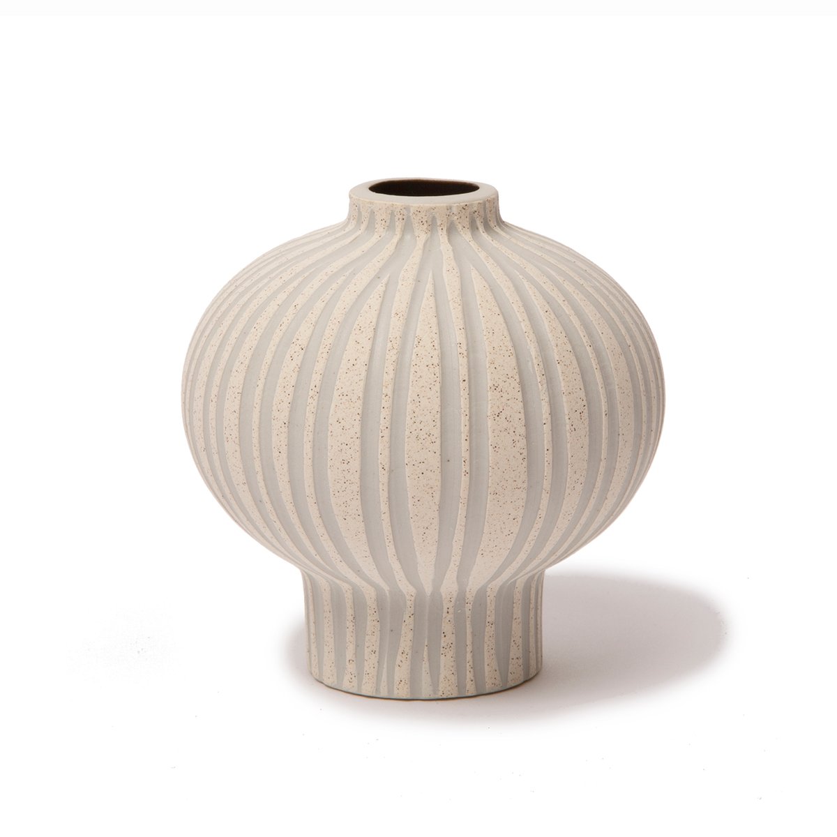 Bilde av Lindform Cecilia vase Sand white steinstripe