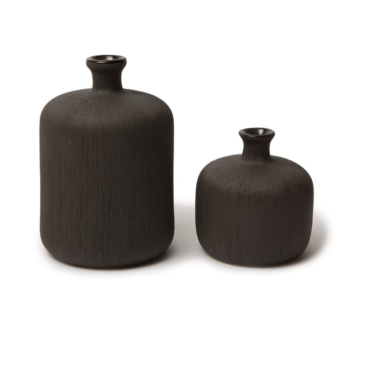 Flaske vase, Black, medium Lindform