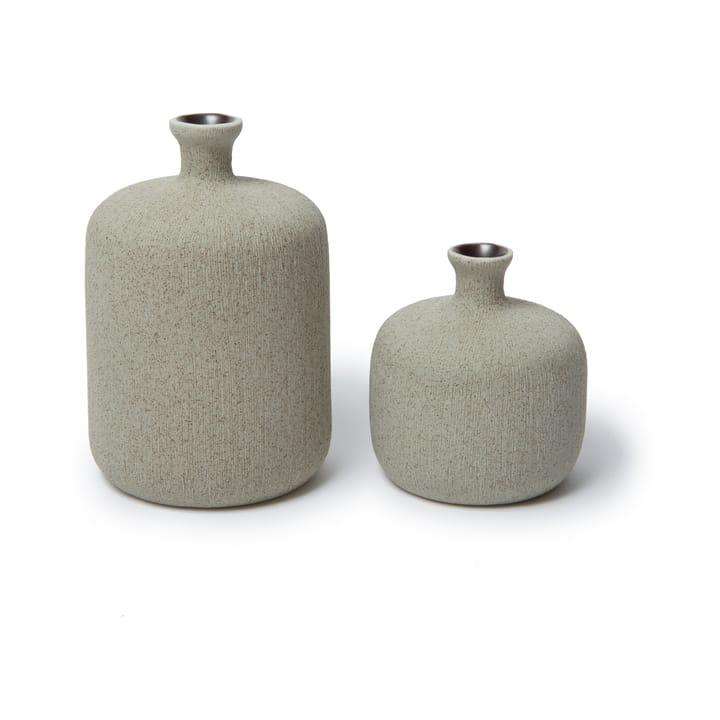 Flaske vase, Sand grey, medium Lindform