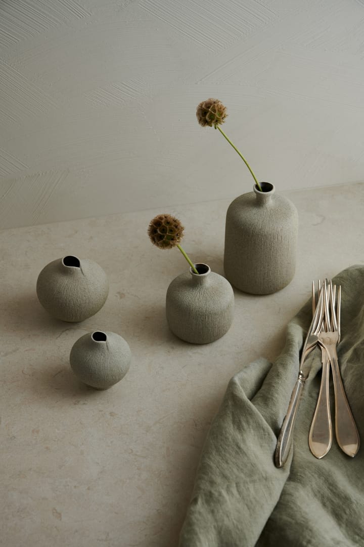 Flaske vase, Sand grey, medium Lindform