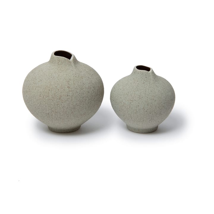 Line vase, Sand grey, small Lindform