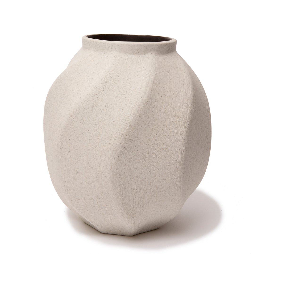 Bilde av Lindform Soft wave vase Sand white light