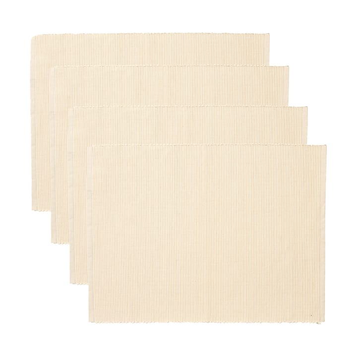 Uni bordbrikke 35x46 cm 4-pk - Krem Beige - Linum