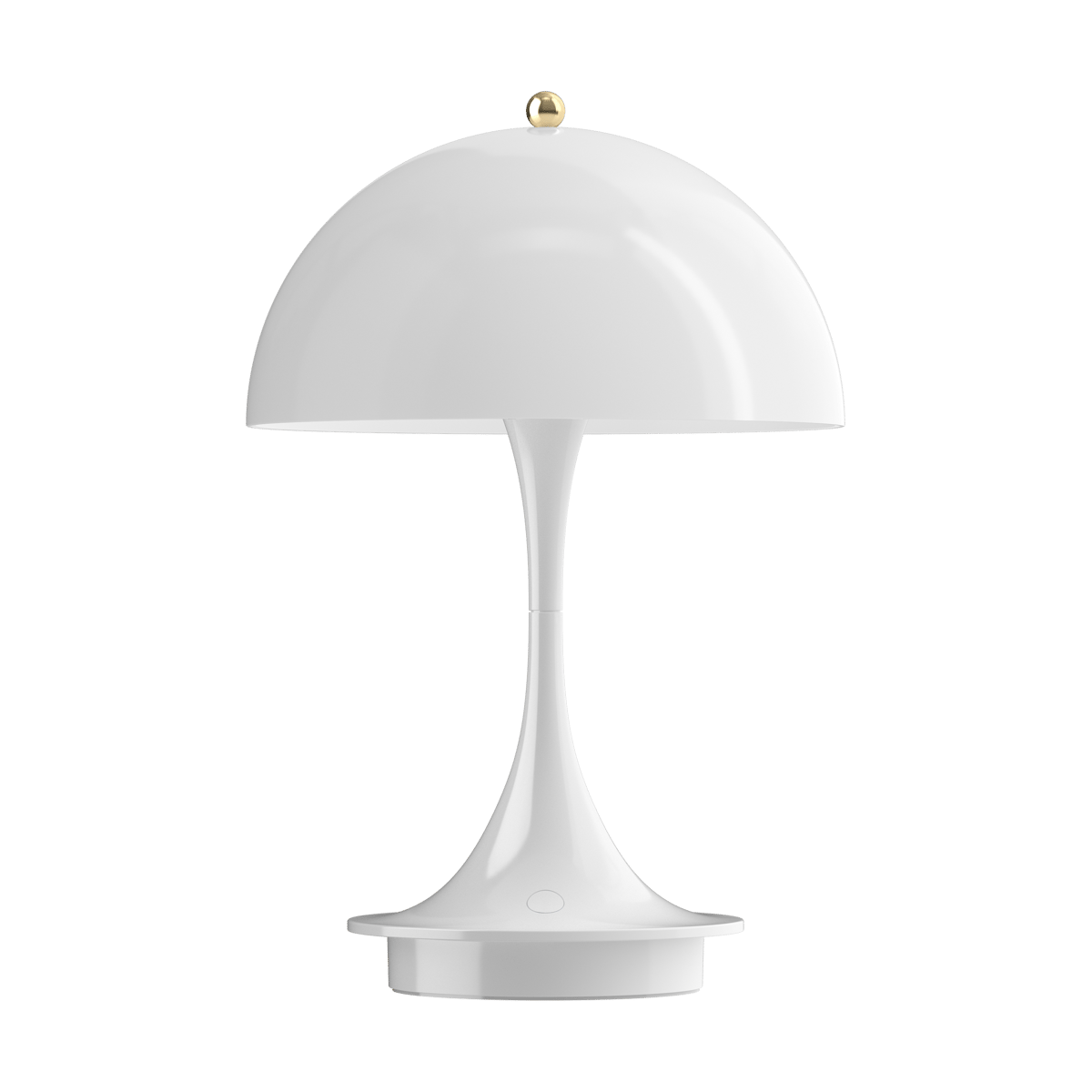 Bilde av Louis Poulsen Panthella 160 bærbar bordlampe Anniversary Edition Brass metallised-white