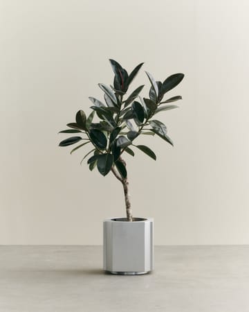 Funki krukke M 40 cm - Brushed Aluminium - Louise Roe