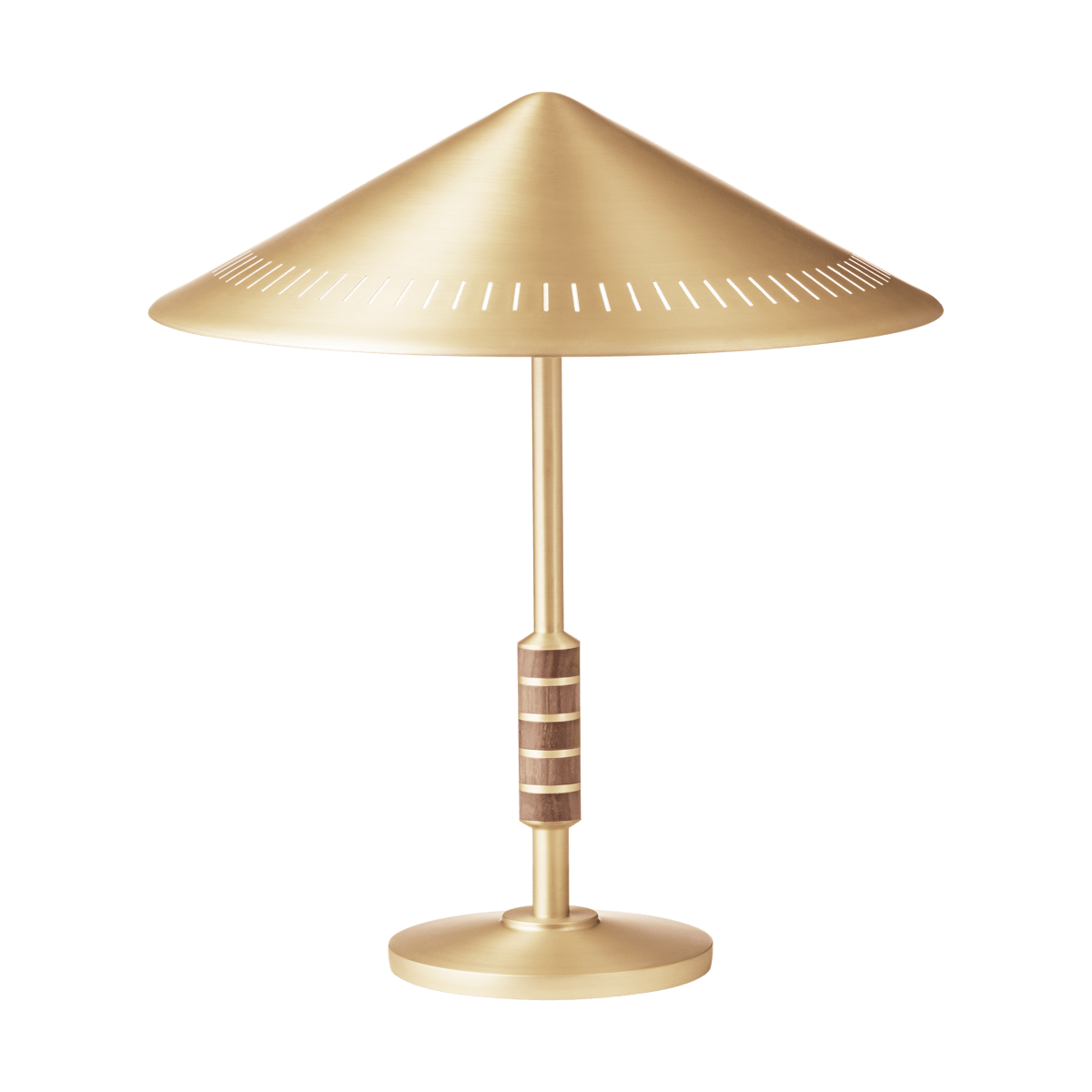 Bilde av LYFA Governor 405 bordlampe Brass-walnut