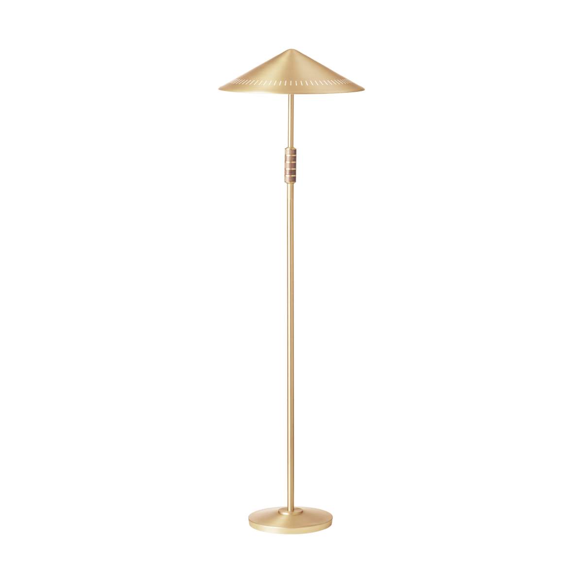 Bilde av LYFA Governor 405 gulvlampe Brass-walnut