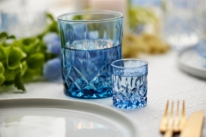 Sorrento shotglass 4 cl 4-pack - Blå - Lyngby Glas