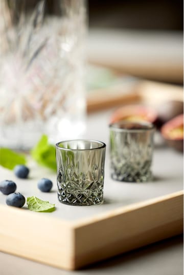 Sorrento shotglass 4 cl 4-pack - Smoke - Lyngby Glas