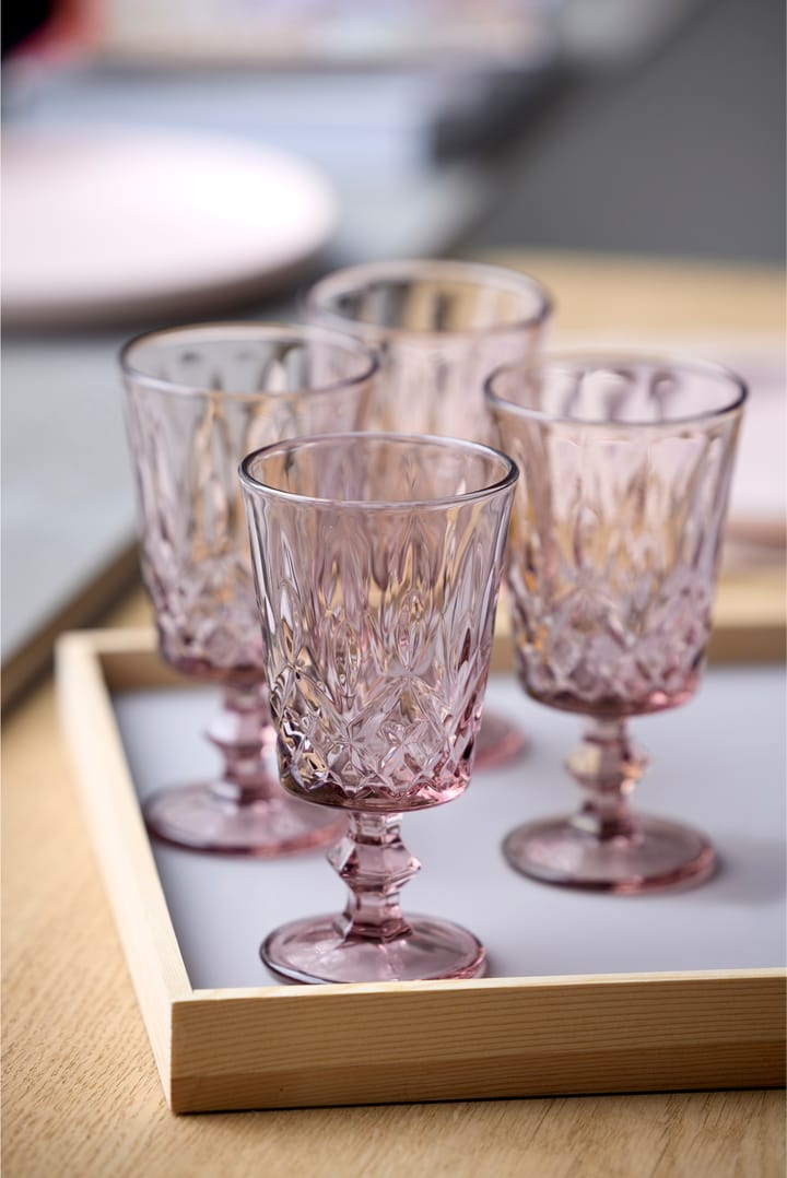 Sorrento vinglass 29 cl 4-pack, Pink Lyngby Glas