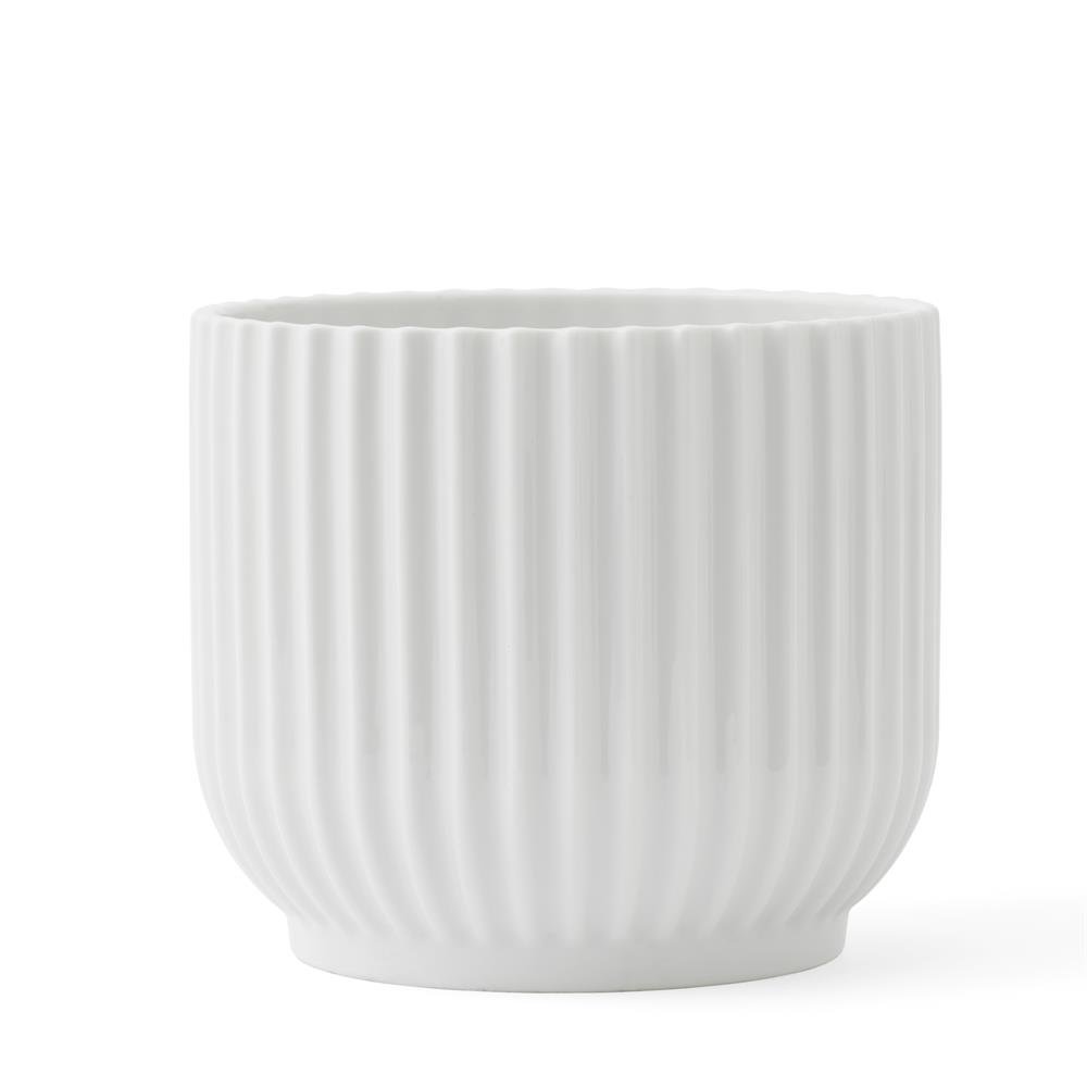 Lyngby Porcelæn Lyngby blomsterpotte hvit 11,5 cm | Skandinavisk Design | Blomsterpotter & krukker | Hvit