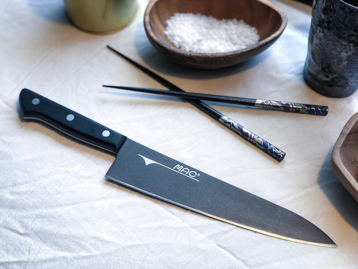 Mac Universalkniv Chef trehåndtak 21 cm, Svart MAC