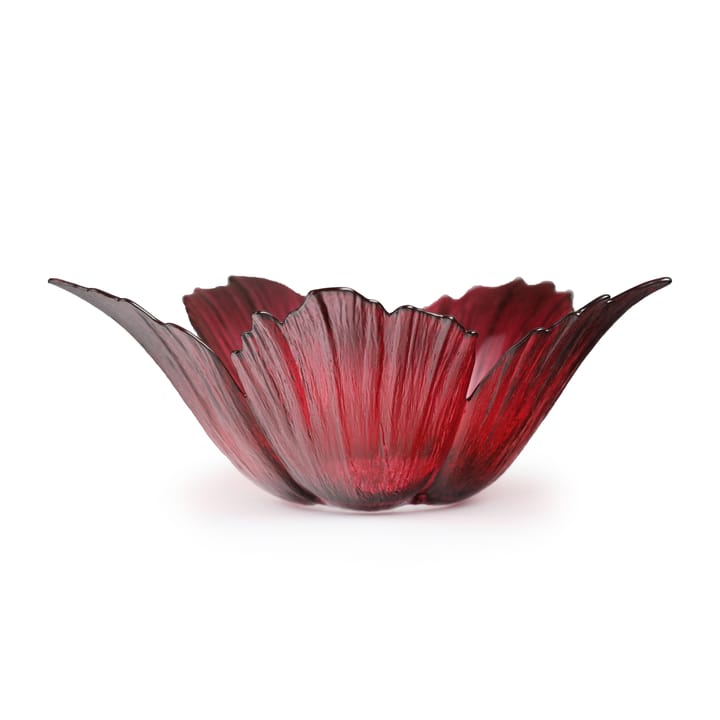 Fleur glassk�ål rødrosa - stor Ø 23 cm - Målerås Glasbruk