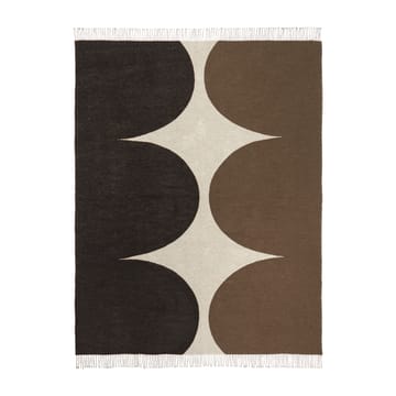 Härkä pledd 170 x 130 cm - svart-brun-beige - Marimekko