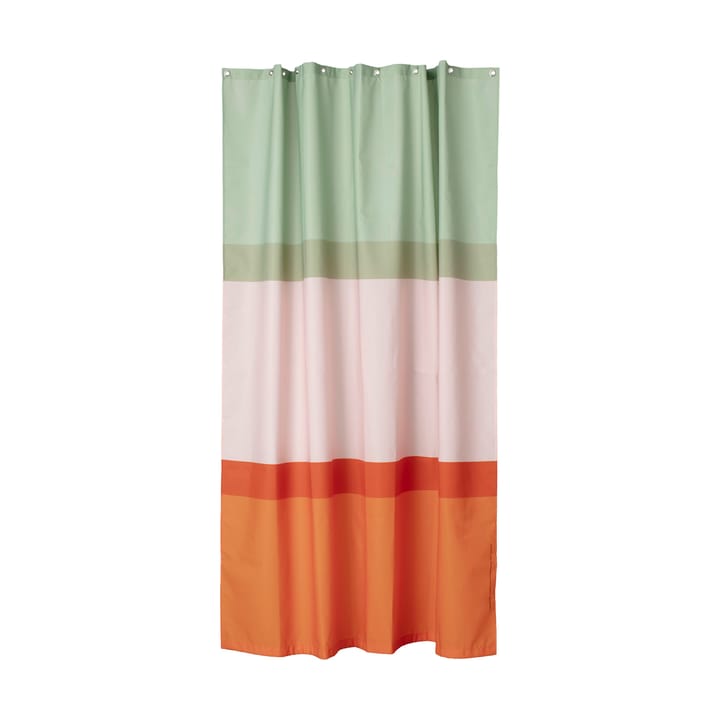 Hennika dusjforheng 180x200 cm - Orange-light pink-sage - Marimekko