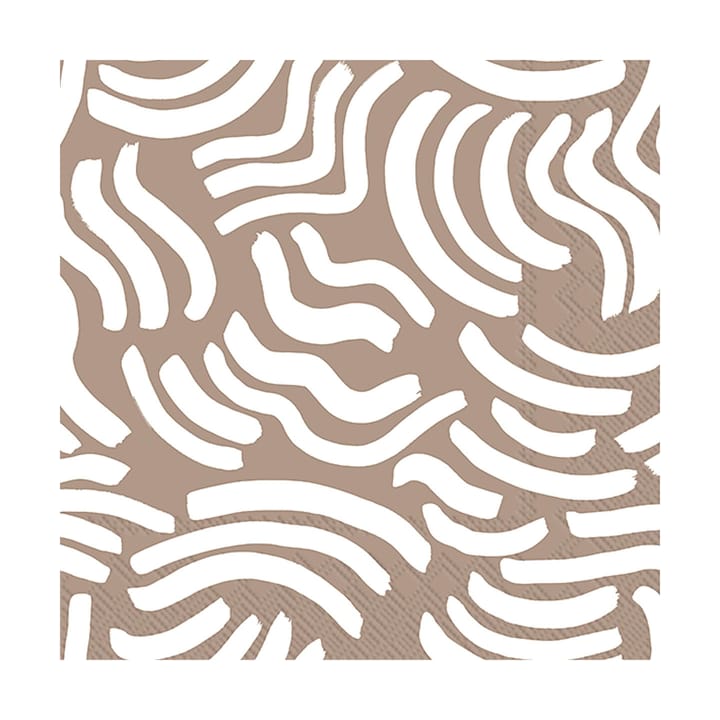 Hyräily servietter 33x33 cm 20-pk, Light Brown Marimekko