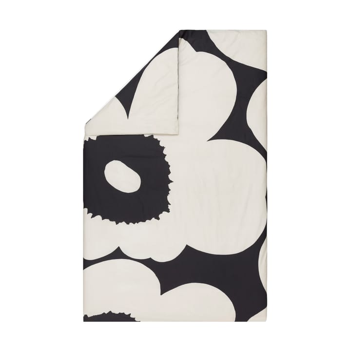 Iso Unikko dynetrekk 220x240 cm - Charcoal-off white - Marimekko